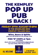 Pop Up Pub August 2021